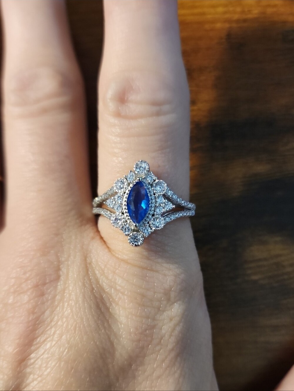 S925 Sterling Silvery Ring For Ladies, Gorgeous High-Grade Elegant Sparkling